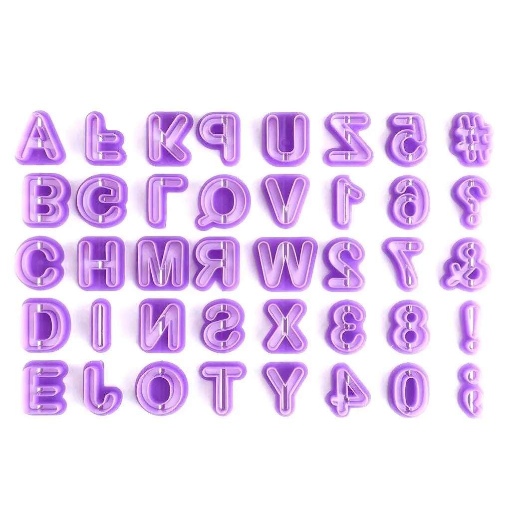 Small Alphabet Number Cookie And Fondant Cutter