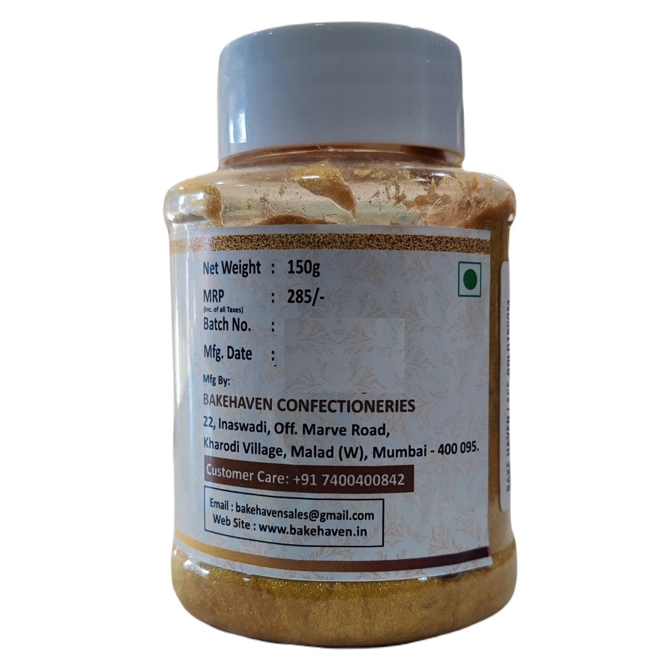 Bake Haven Edible Lace - Gold 150 GM