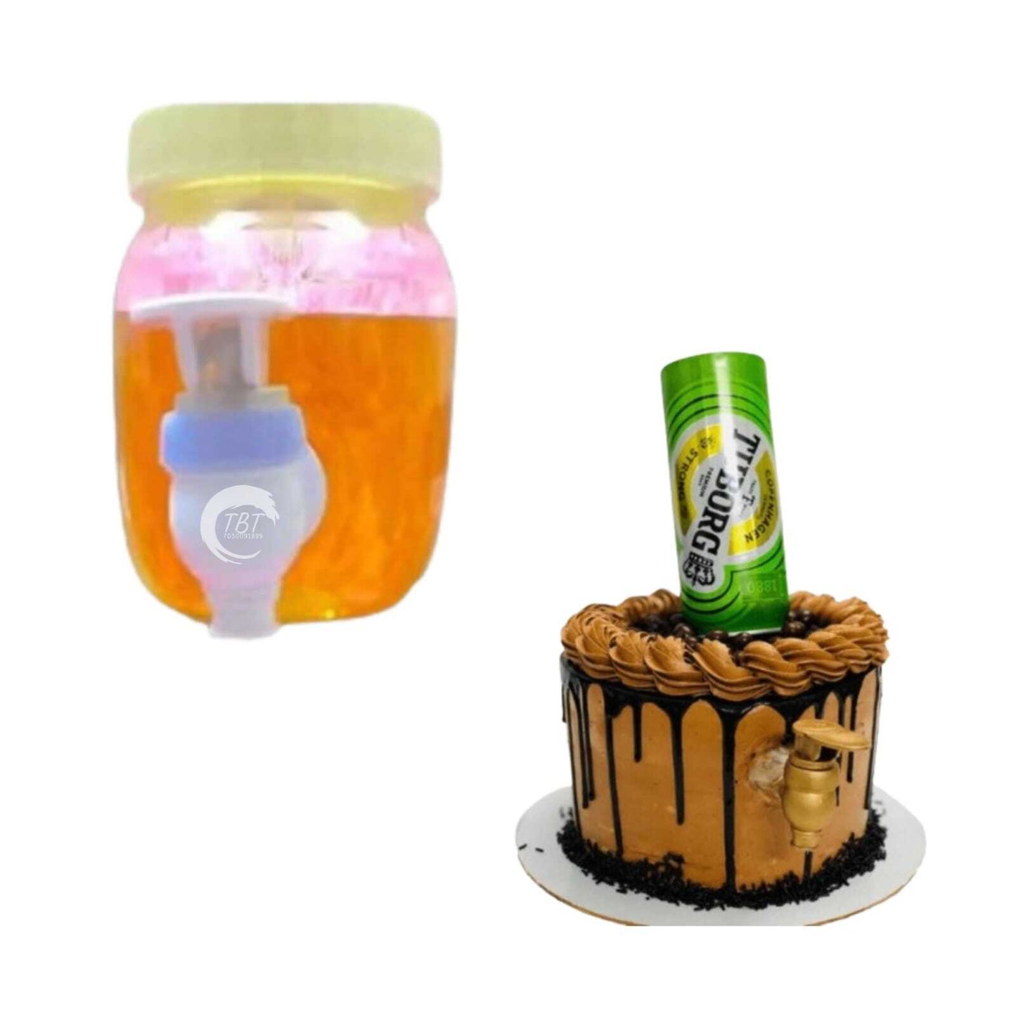 Beer Wine Liqour Barrel Cake Jar