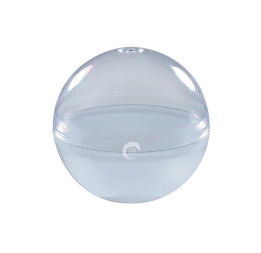 4 Inch Transparent Bowl Acrylic Globe Ball ( Pack 3 Pcs )