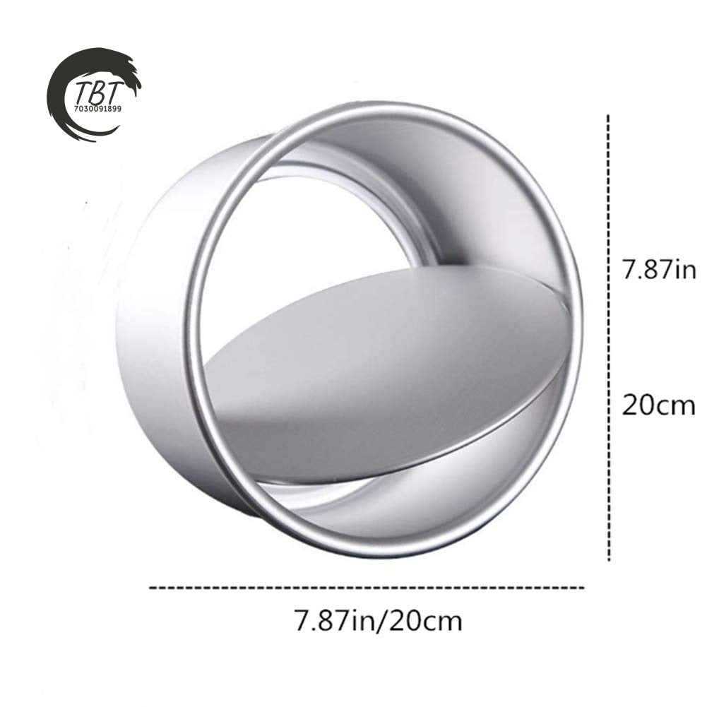 Aluminium Loose Bottom Round Cake Mold Cake Tin - 7X2.5 Inch