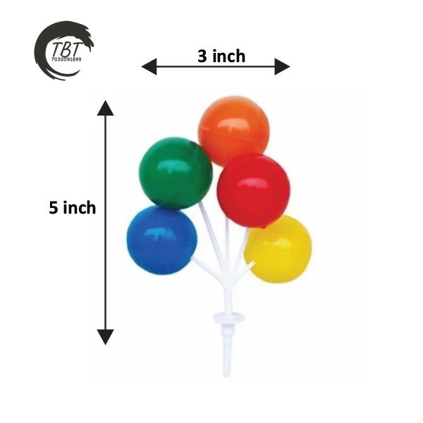 Mini Plastic Balloon Cake Topper