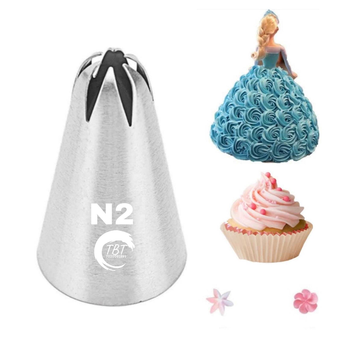 Stainless Steel Icing Piping Nozzle - N2