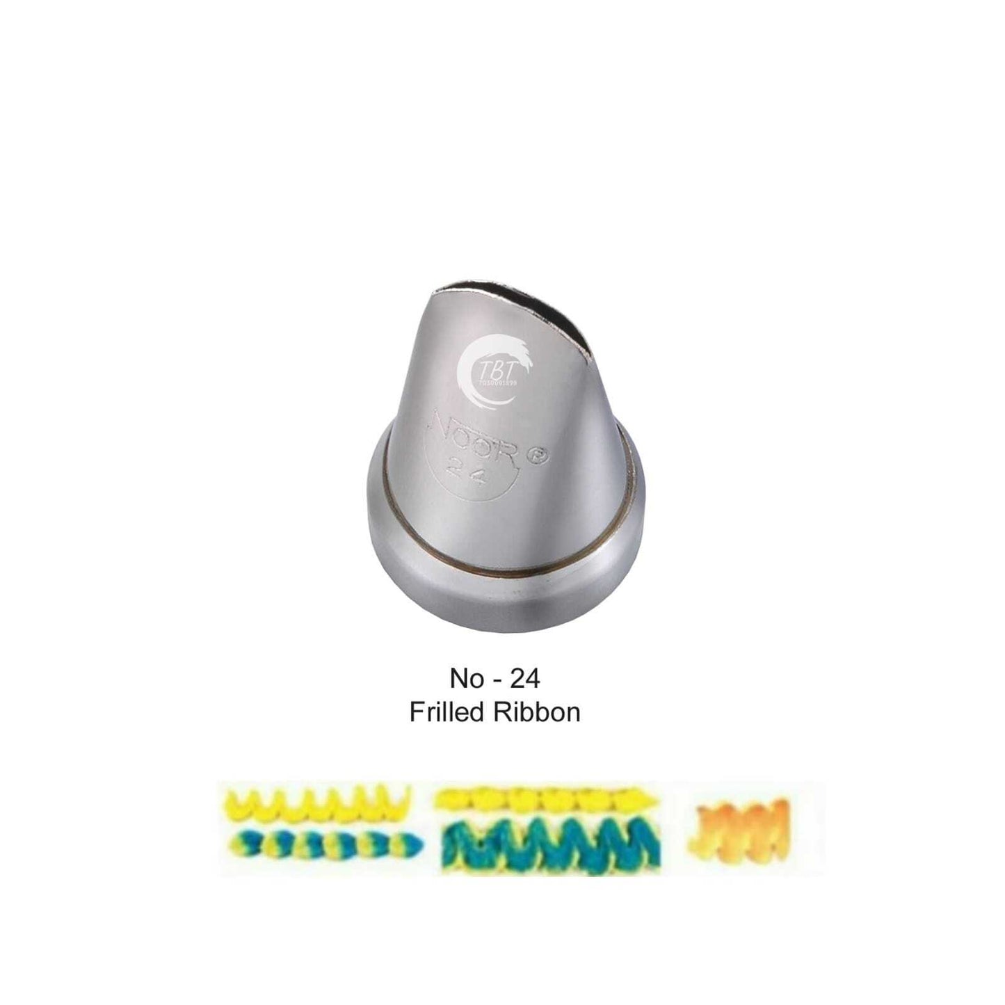 Noor Icing Piping Frilled Ribbon Nozzle - No24