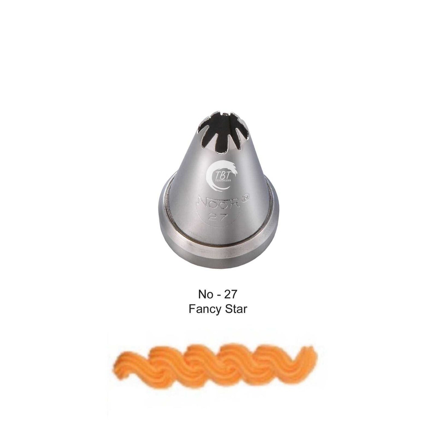 Noor Icing Piping 8 Star Nozzle - No27