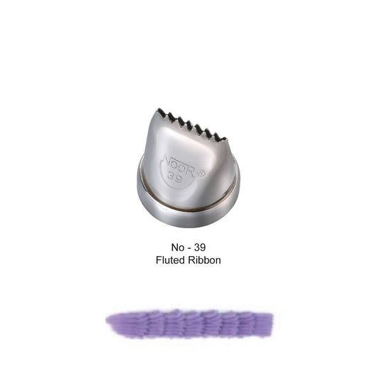Noor Icing Piping Fluted Ribbon Nozzle - No39