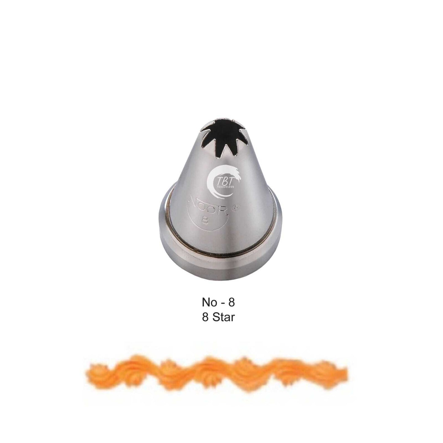 Noor Icing Piping 8 Star Nozzle - No27