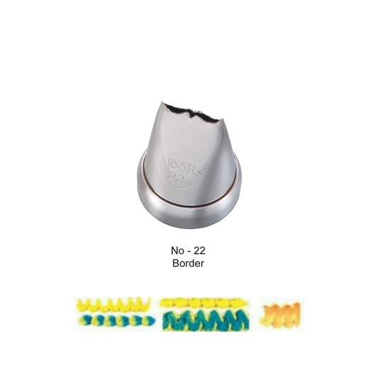 Noor Icing Piping Border Nozzle - No22