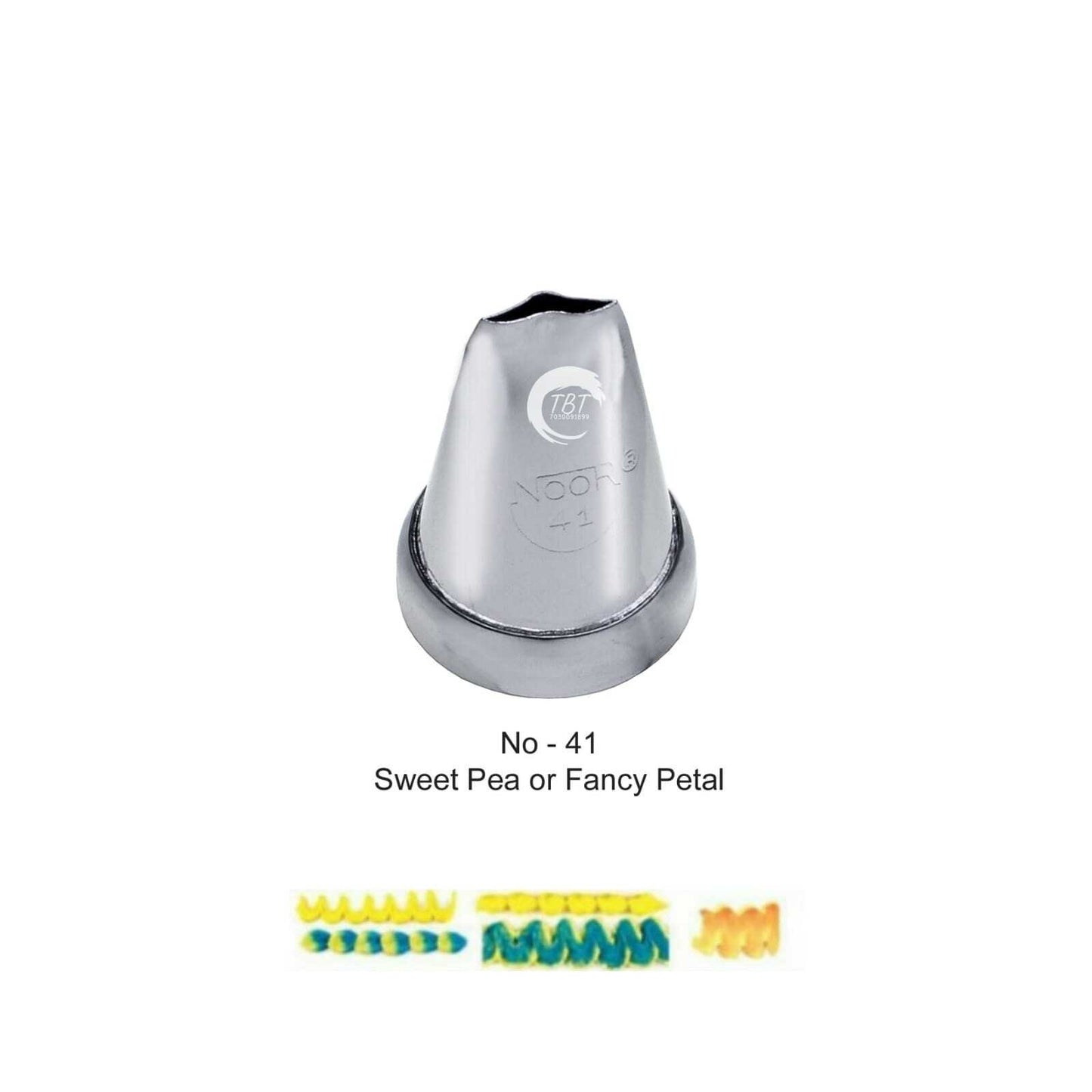 Noor Icing Piping Sweet Pea Or Fancy Petal Nozzle - No41
