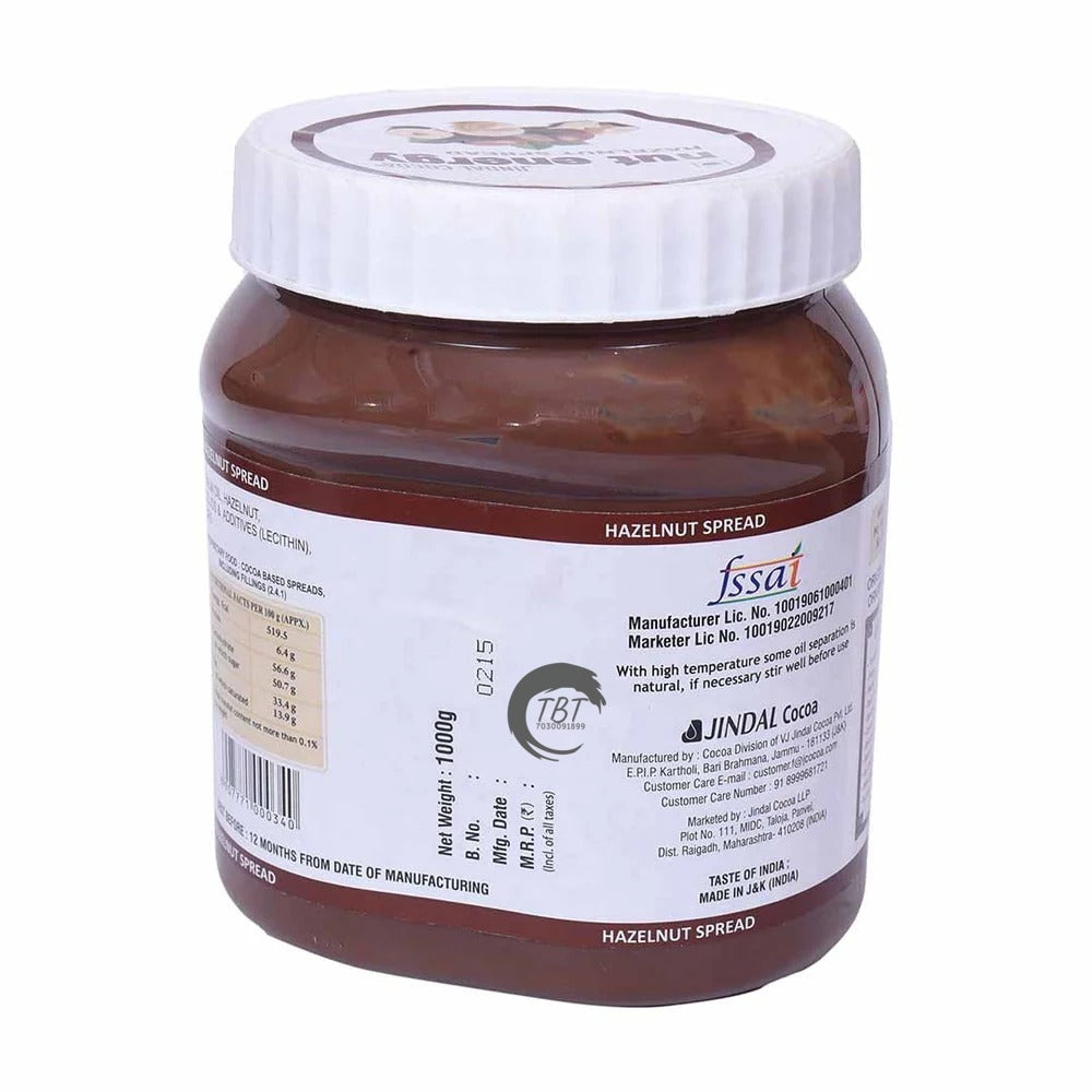 Jindal Cocoa Nut Energy Hazelnut Spread 1kg