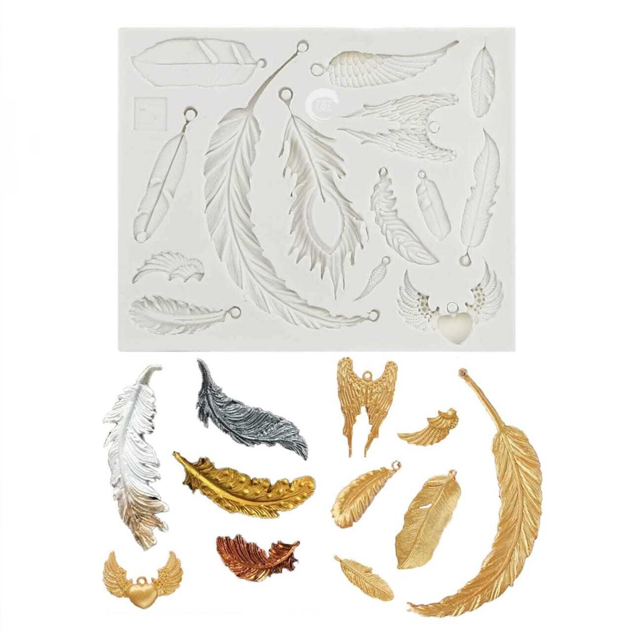 Feather Angel Wings Silicone Fondant Mold