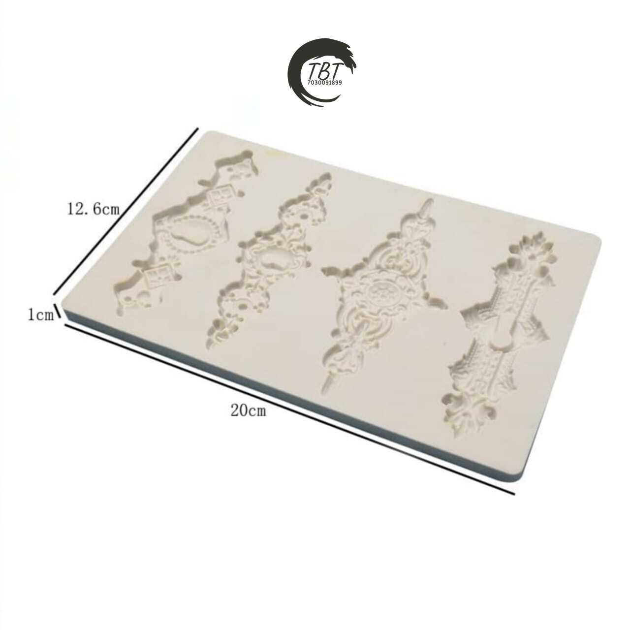 European Style Border Silicone Fondant Mold