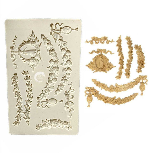 Flower Cake Border Silicone Fondant Mold
