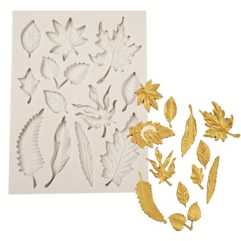 Tree Leaf Fondant Silicone Mold