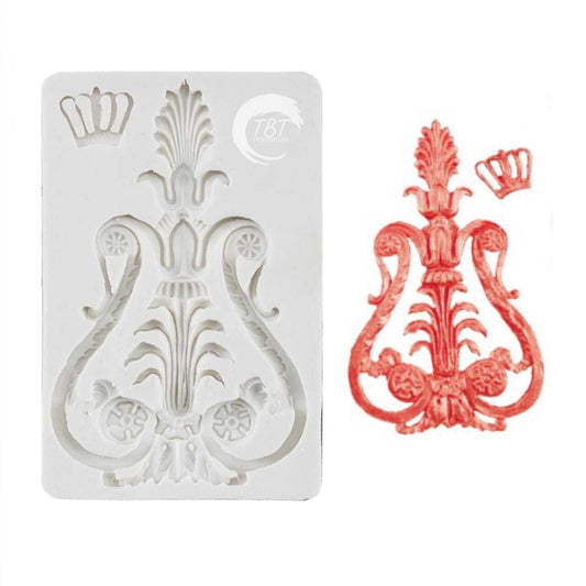 European Frame Pattern Silicone Fondant Mold