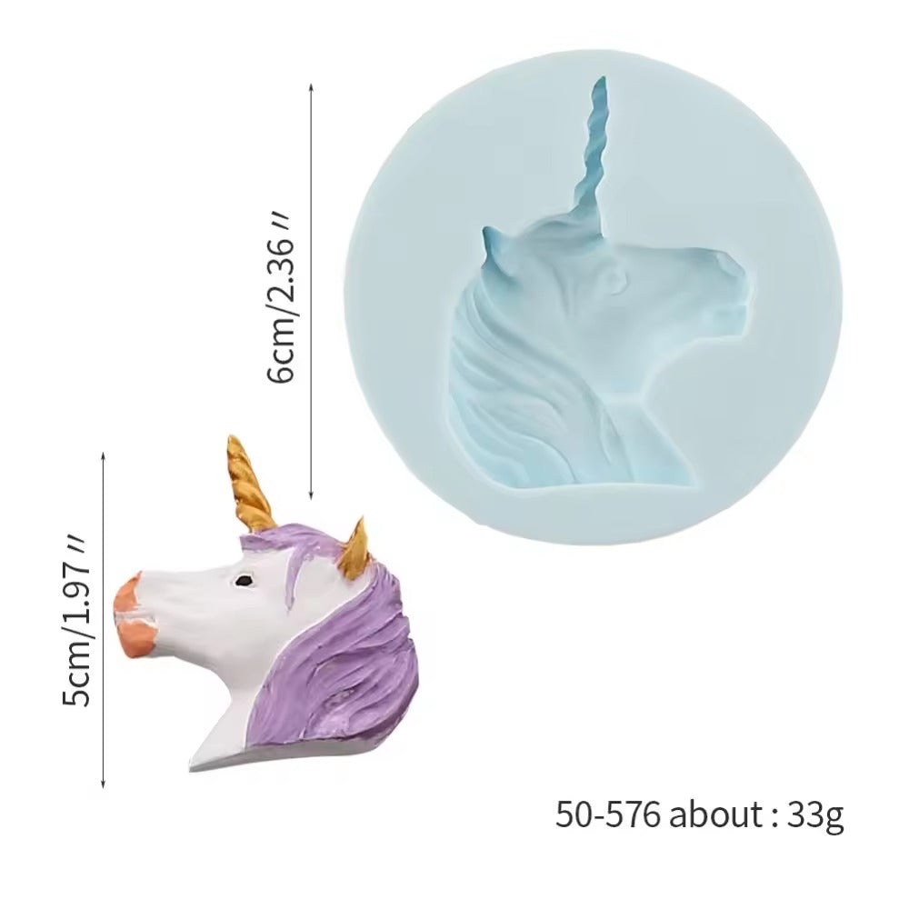Unicorn Face Silicone Fondant Mold