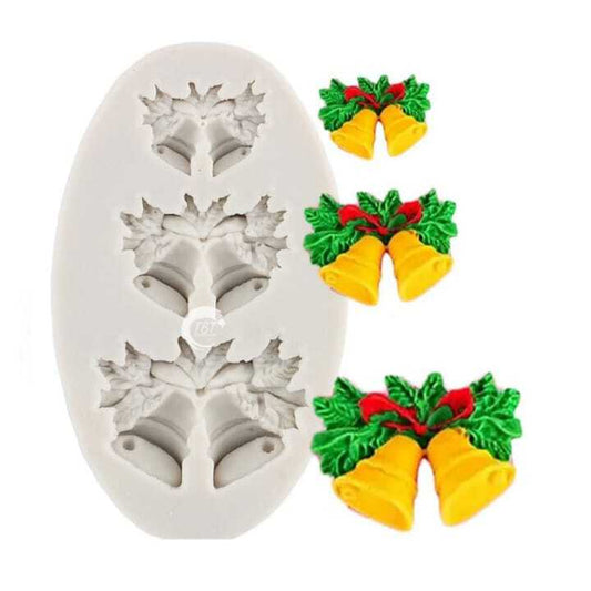Christmas Bells Silicone Fondant Mold