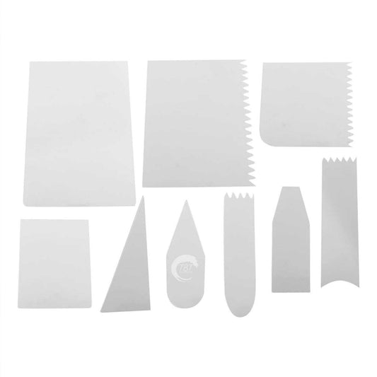 9 Pcs Flexible Cake Scrapers