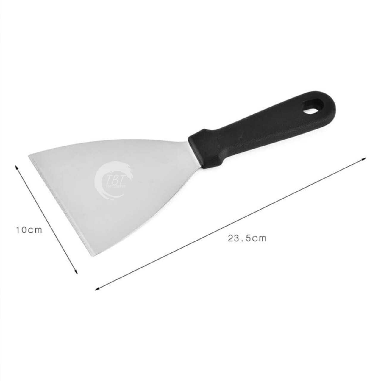 Stainless Steel Ice Cream Scraper Black Handle