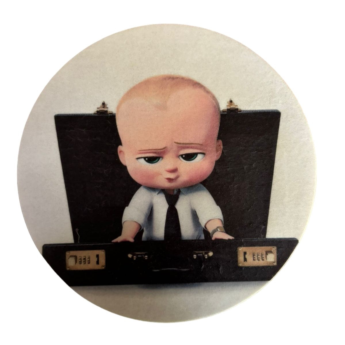 Baby Boss Edible Round Precut Topper