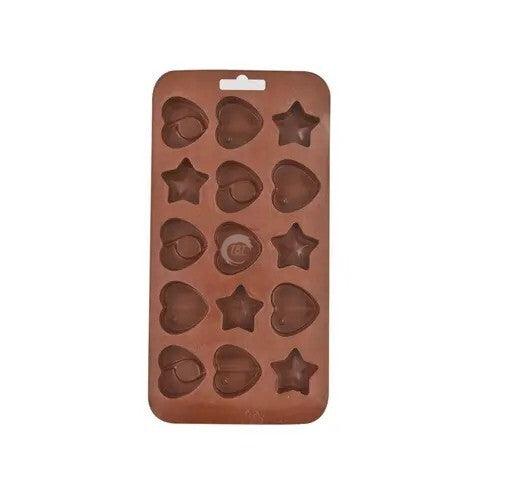 Hearts Stars and Shells Shape Chocolate Silicone Mold