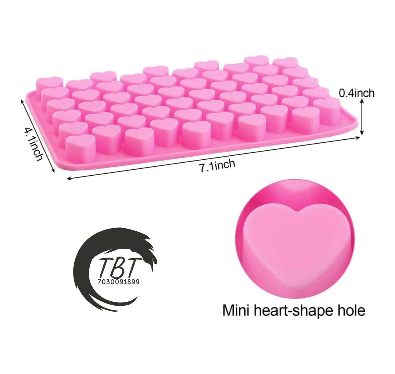 Mini Heart Shape Chocolate Silicone Mold