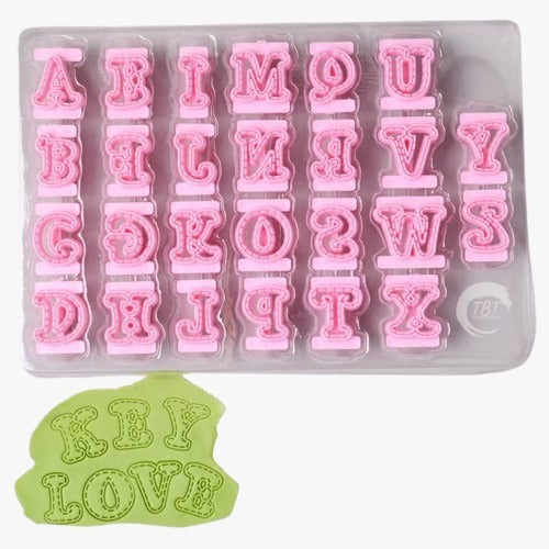 Uppercase Alphabet Cookie Fondant Cutter