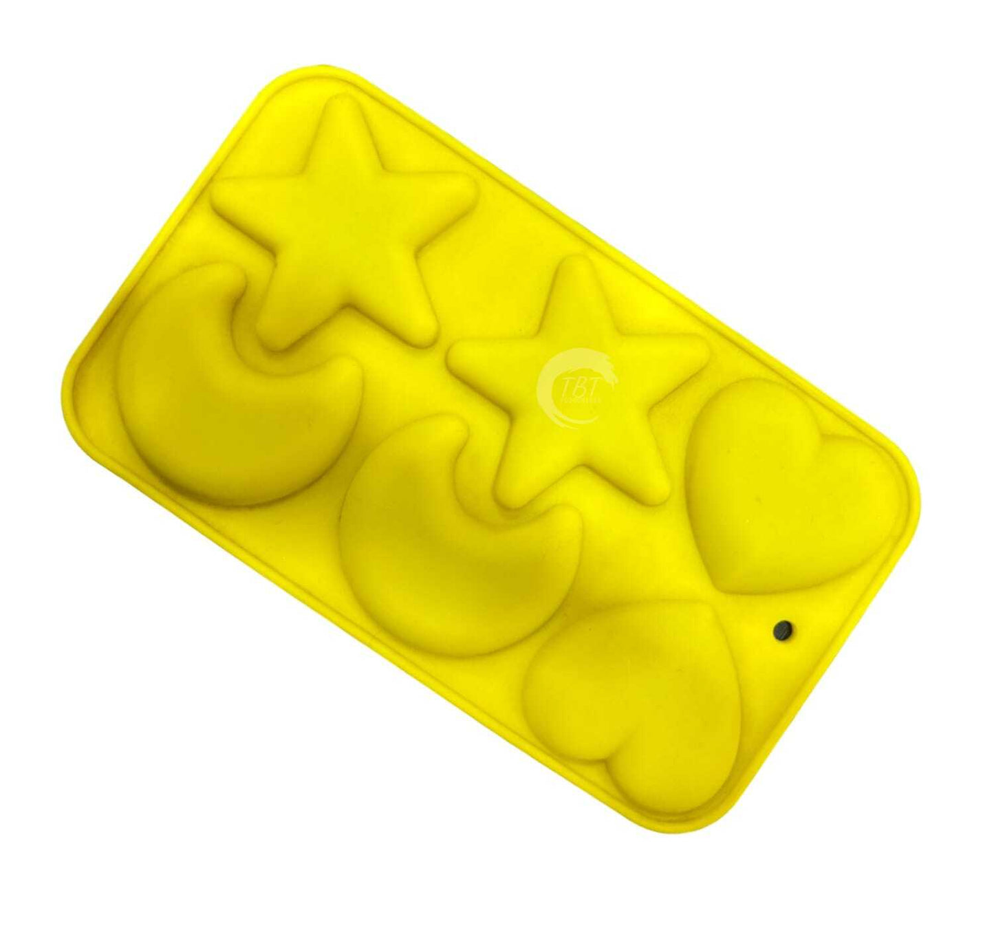 Star Moon And Heart Chocolate Silicone Mold