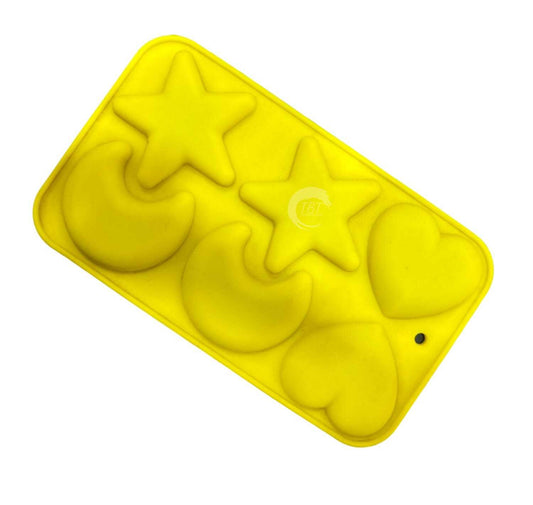 Star Moon And Heart Chocolate Silicone Mold
