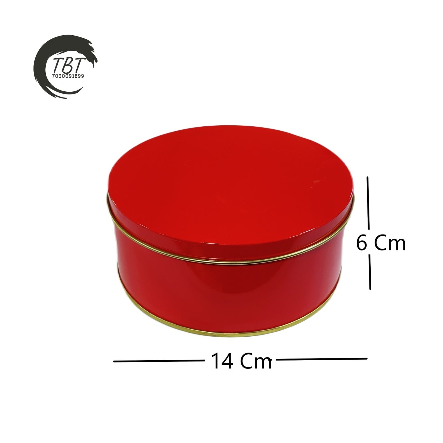 Red Dream Cake Tin 5.5x2.5 Inch