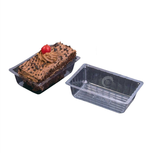 Rectangle Disposable Plastic Pastry Tray 100 Pieces