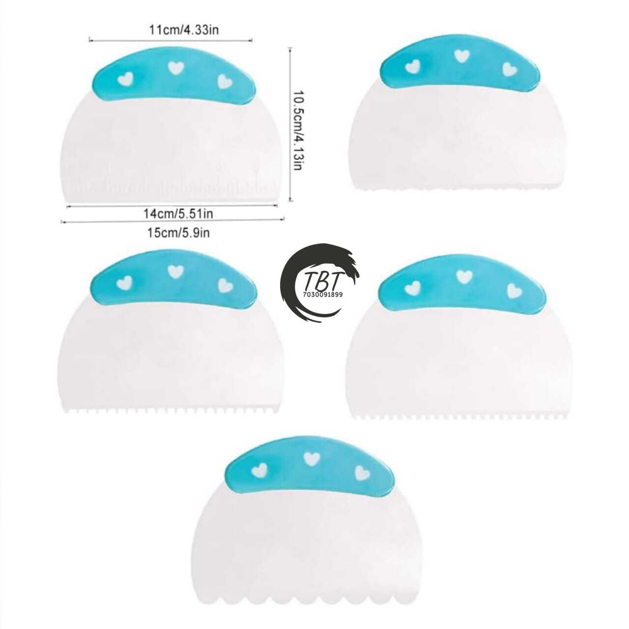 Plastic Cake Cream Scraper #4