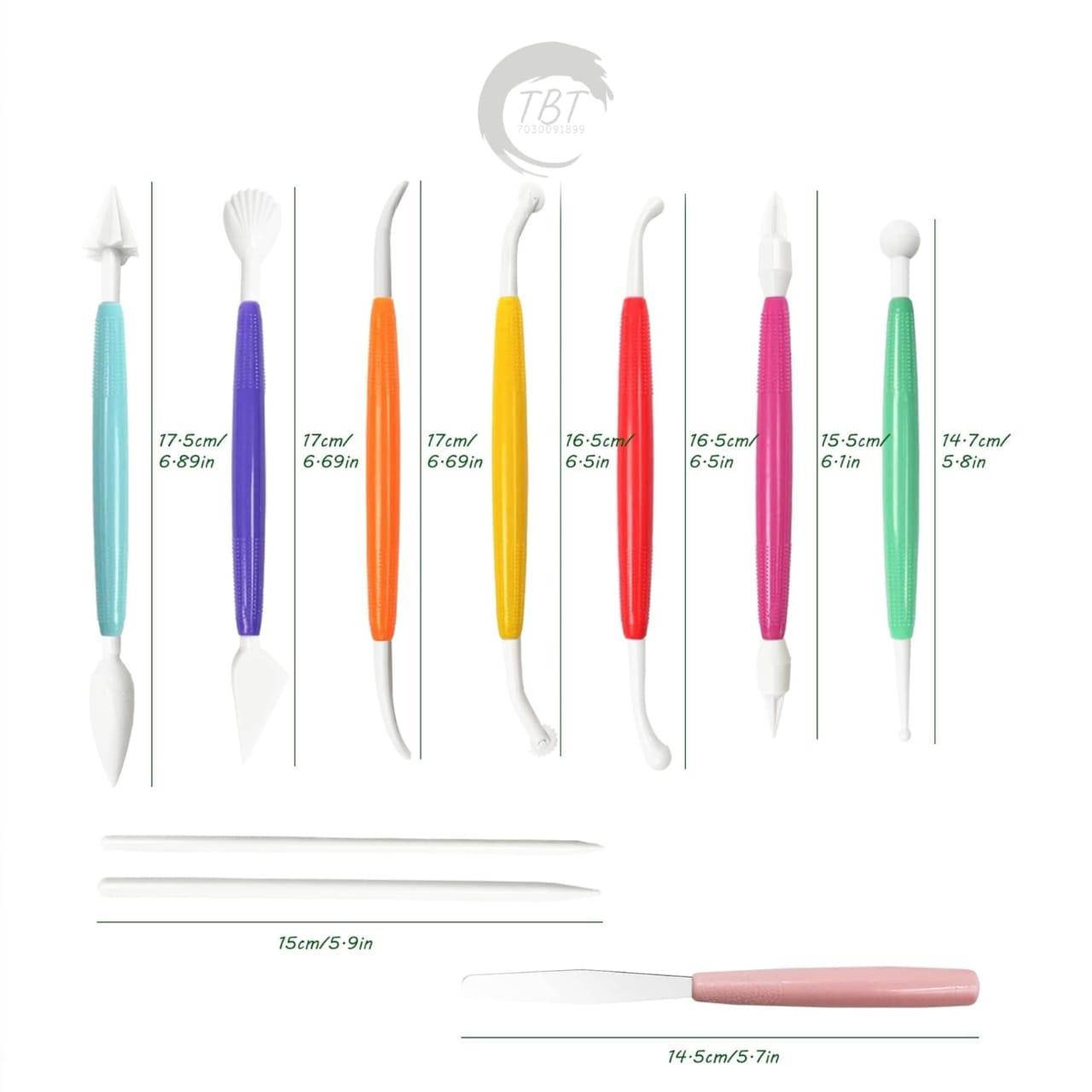 Plastic Modeling Sculpting Bone Tool Set 10Pcs