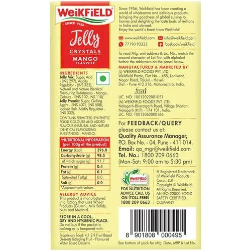 Weikfield Mango Jelly Crystal Mix 90Gm