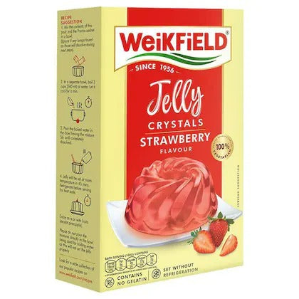 Weikfield Strawberry Jelly Crystal Mix 90Gm