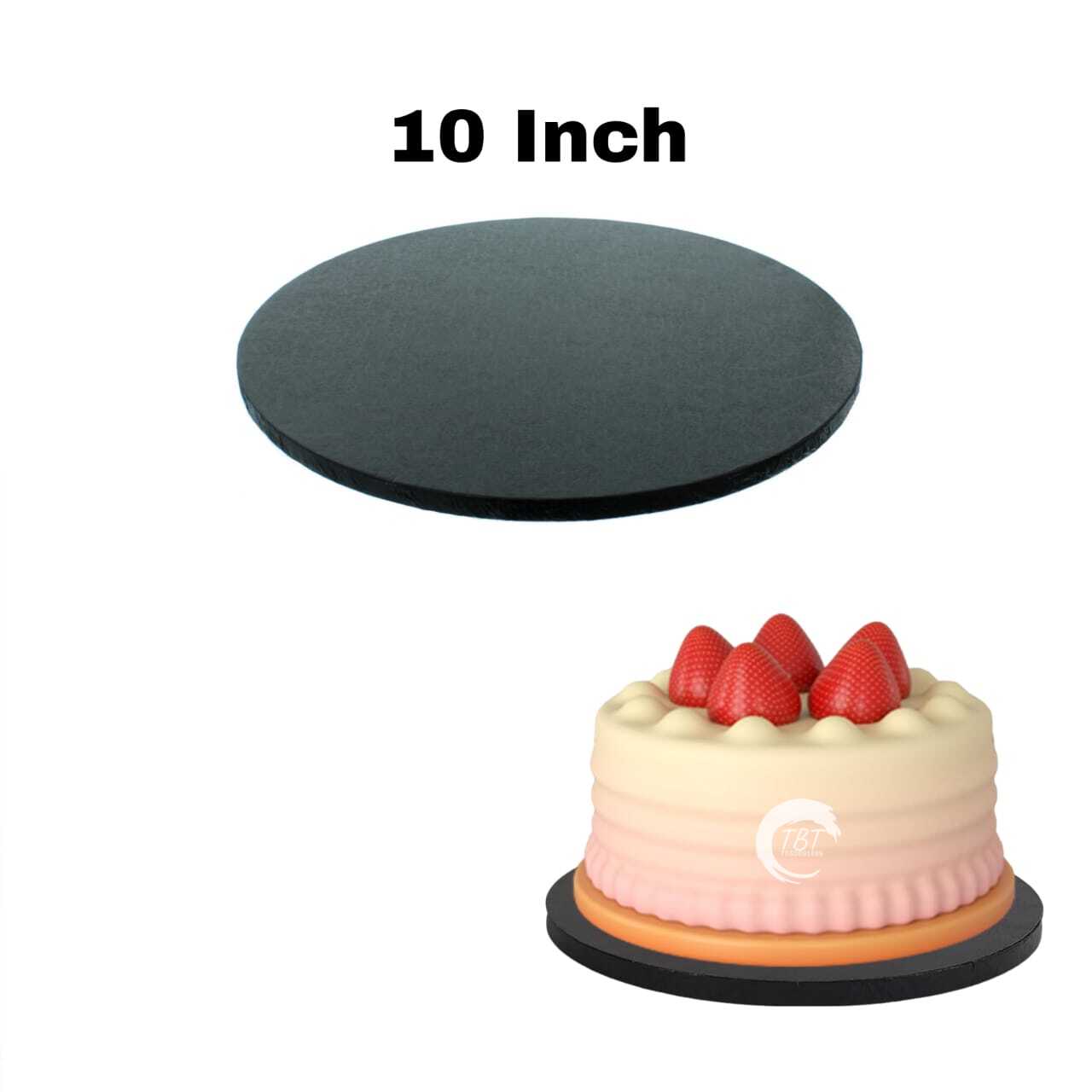 Round Black Drum Board/Cake Drum Base 10 Inch
