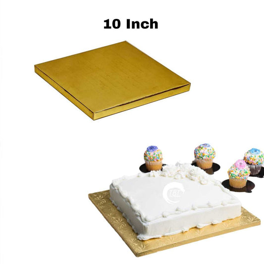 Square Golden Drum Board/Cake Drum Base 10 Inch