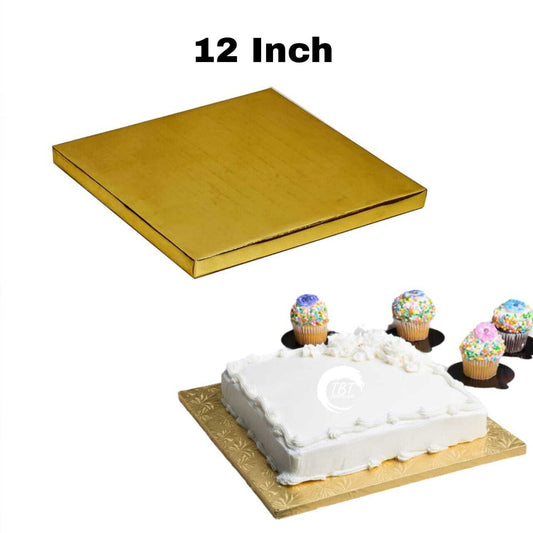 Square Golden Drum Board/Cake Drum Base 12 Inch