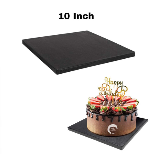 Square Black Drum Board/Cake Drum Base 10 Inch