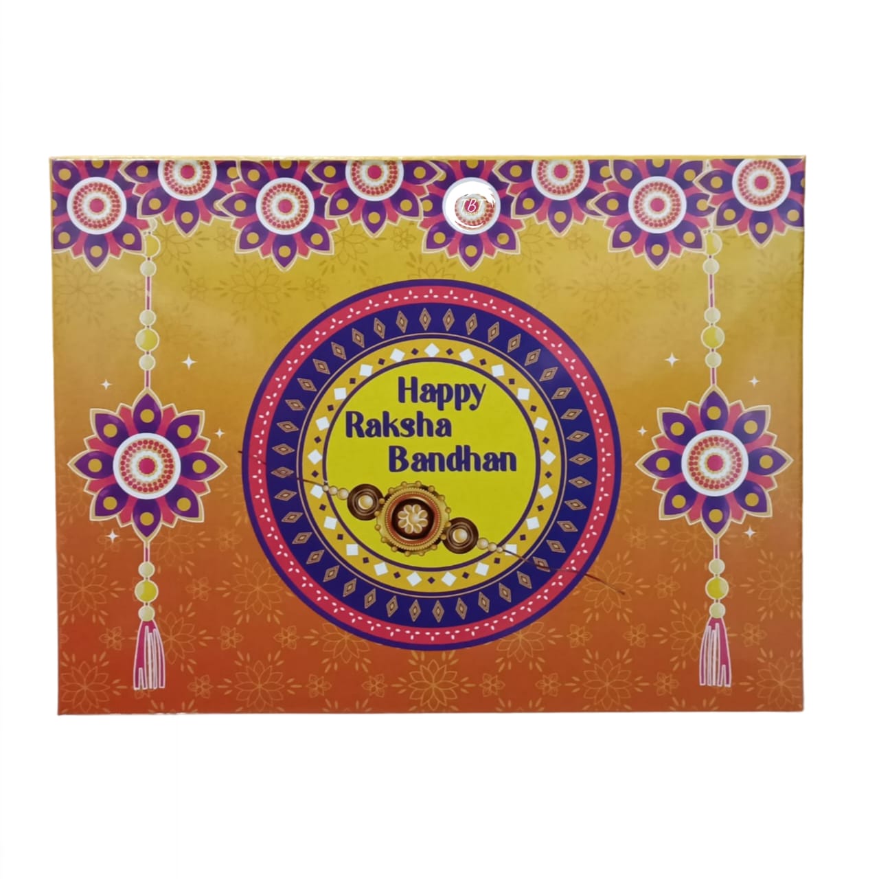 Happy Raksha Bandhan 12 Cavity Chocolate Box #2 [ Without Cavity ]
