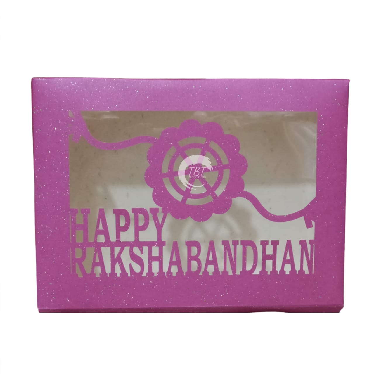 Happy Raksha Bandhan 12 Cavity Chocolate Box #1 [ Without Cavity ]