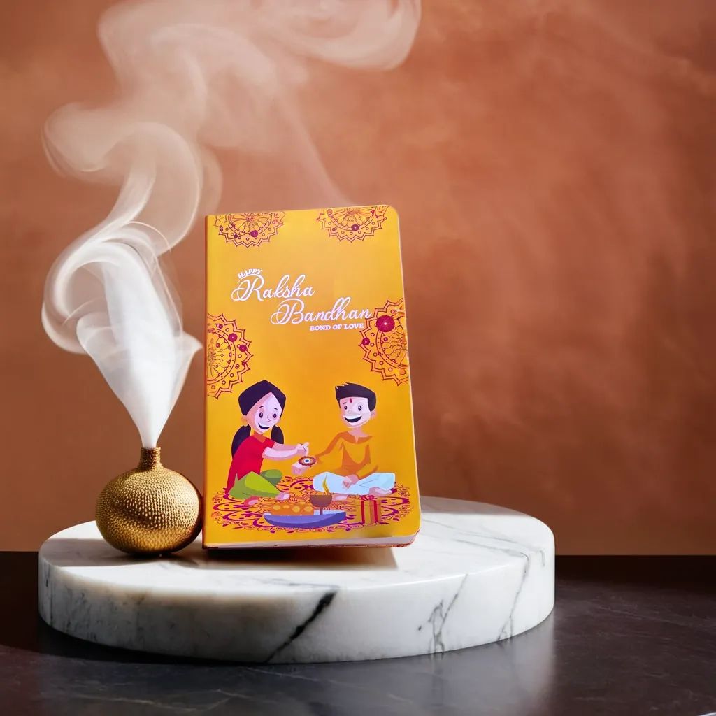 Happy Raksha Bandhan Book Shape Chocolate Bar Box #1