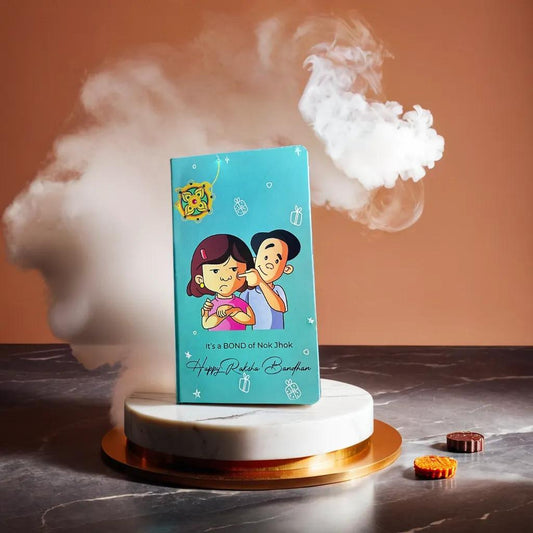 Happy Raksha Bandhan Book Shape Chocolate Bar Box #2