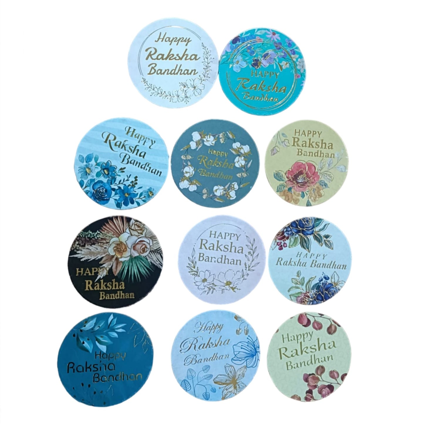 Happy Raksha Bandhan Paper Round Coin