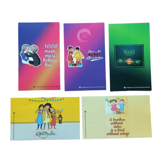 Happy Raksha Bandhan Chocolate Small Bar Sticker 1 Piece