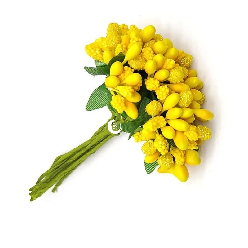 Artificial Pollen Flower Yellow