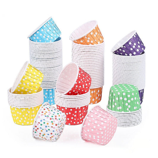 Curly Paper CupCake Liner Muffin Paper Case Baking Cups 100 Pcs