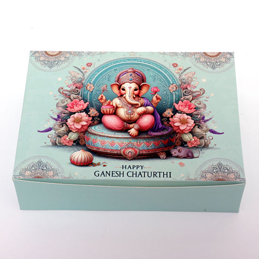 Ganesh Chaturthi Special Sweets Packing Paper Box With 12 Paper Cavity #2