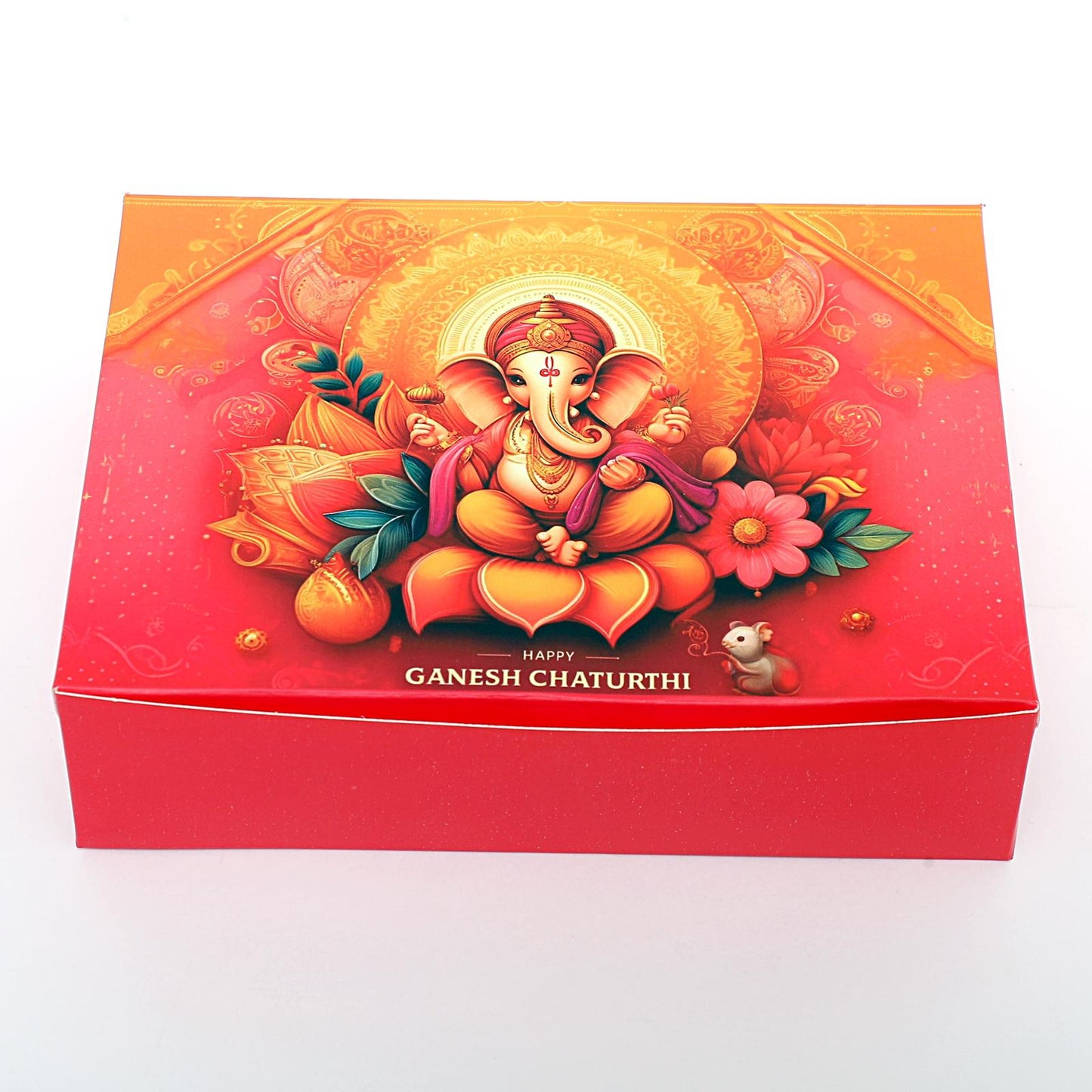 Ganesh Chaturthi Special Sweets Packing Paper Box With 12 Paper Cavity #1