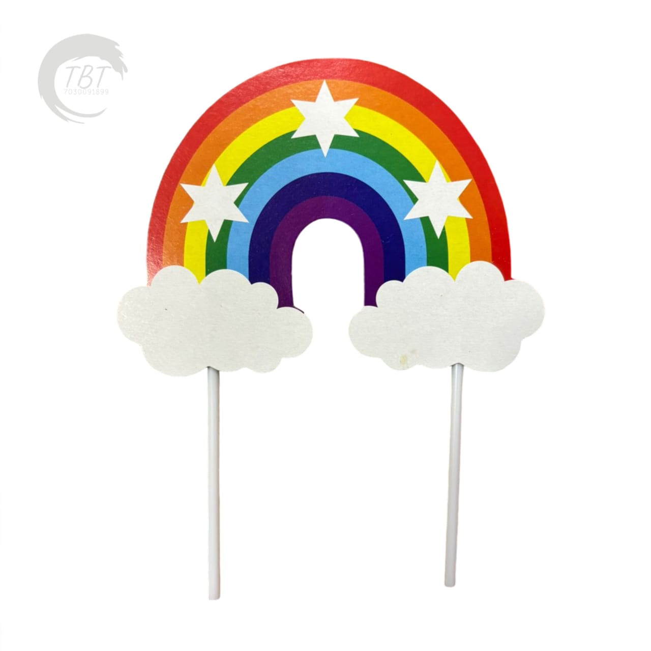Rainbow Paper Topper #4